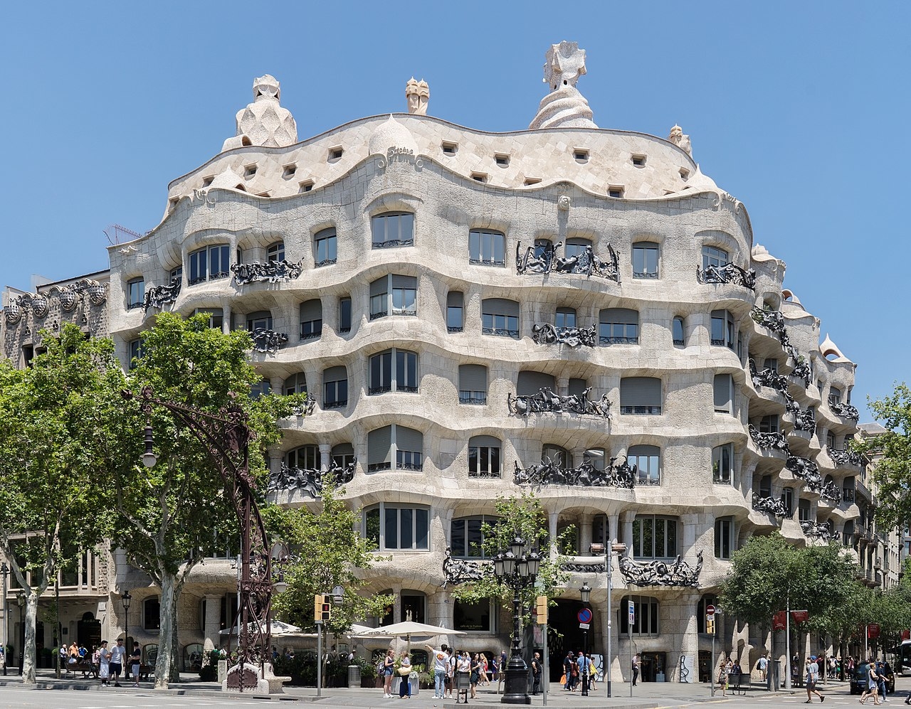 Casa Mil&agrave; in Barcelona, Spain