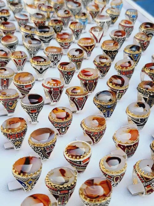 Yemeni wooded agate عقيق يمني مشجر 